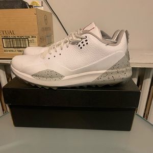 Size 9.5 - Jordan ADG 3 White/Tech Grey/Black/Fire. In Box